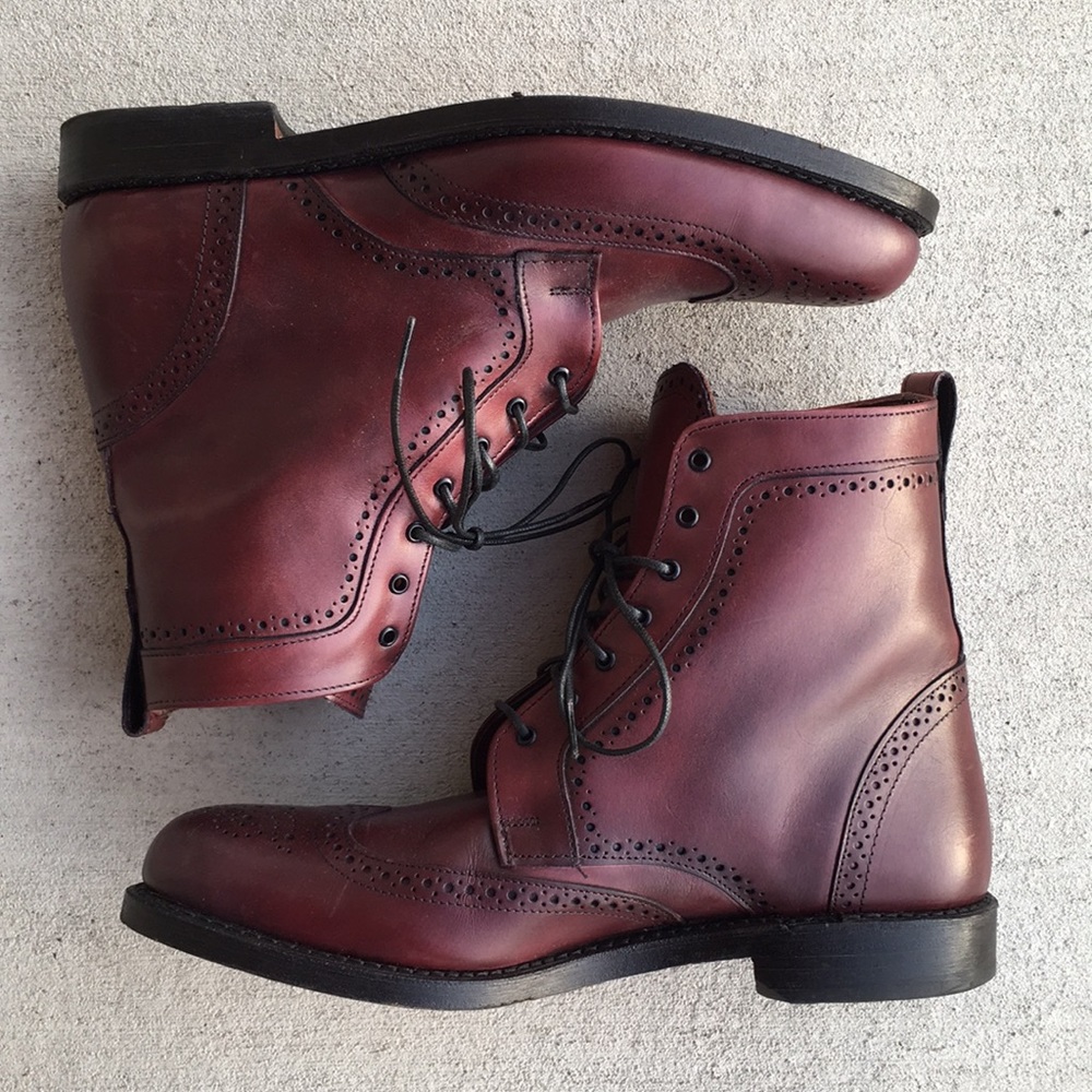 Dolton Wing Tip Boots by Allen Edmonds